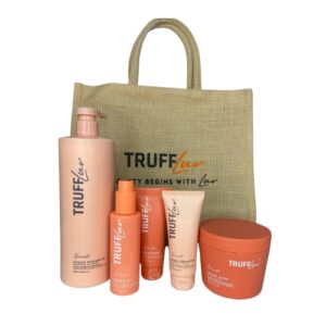 מארז טיפוח לשיער עם שמן ארגן TruffLuv – ללא מלחים
