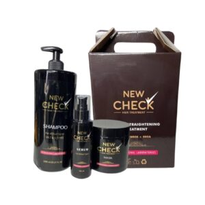 מארז טיפוח לשיער CHECK – שמפו, מסכה וסרום